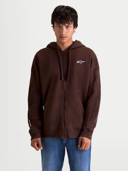 Sweat à capuche oversize Alpinestars Entity - Marron