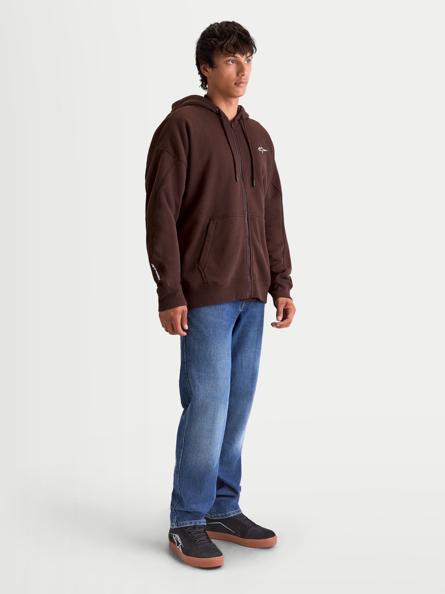 Sweat à capuche oversize Alpinestars Entity - Marron