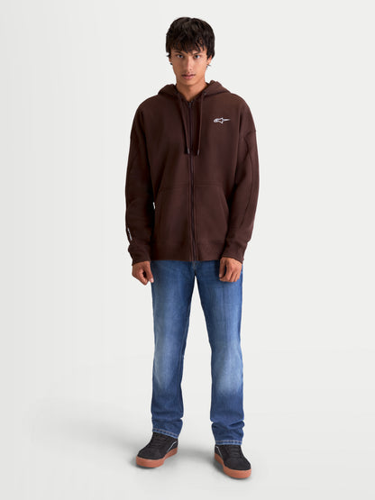 Sweat à capuche oversize Alpinestars Entity - Marron