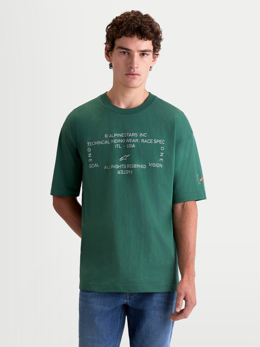 Alpinestars Infinity Oversized Csf Short Sleeve T-Shirt - Green