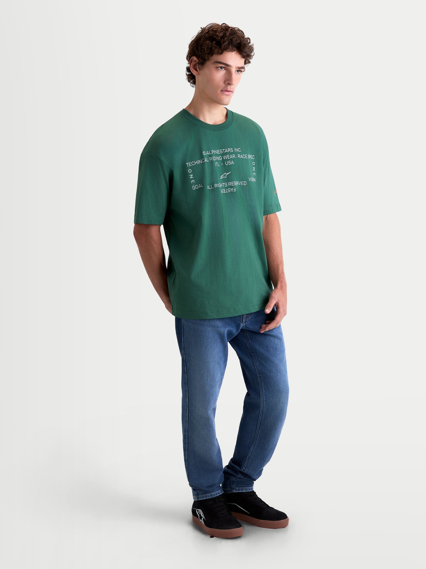 Alpinestars Infinity Oversized Kurzarm T-Shirt CSF - Grün
