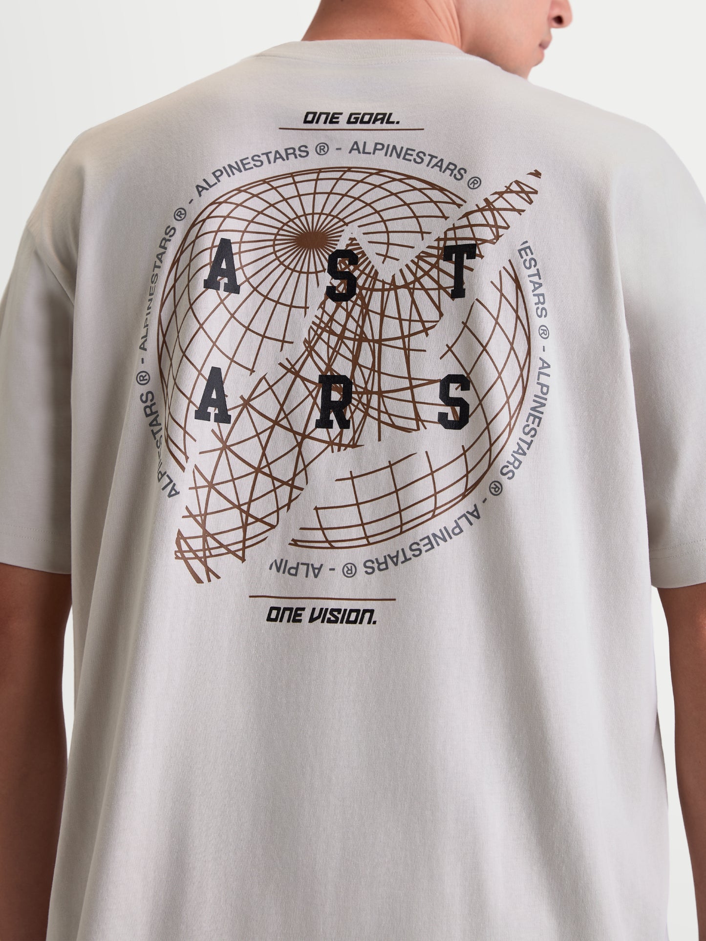 Alpinestars Latitude Oversized Kurzarm T-Shirt CSF - Zement