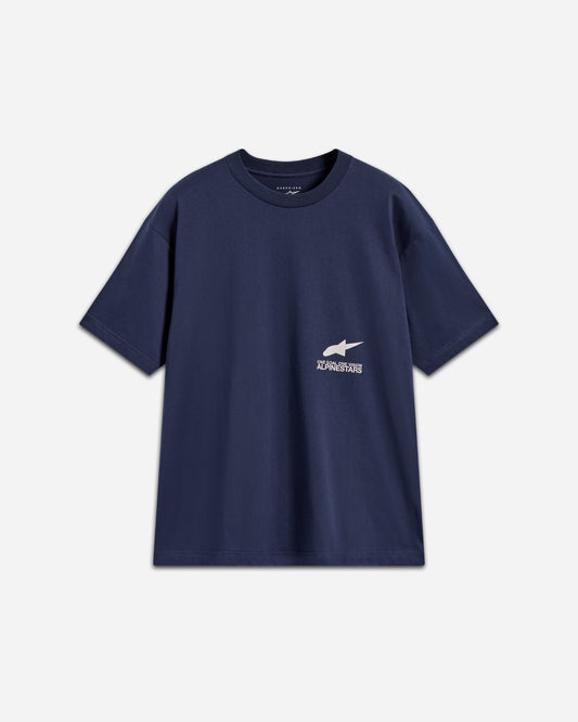 Maglietta a maniche corte Alpinestars Institute Oversize - Blu navy