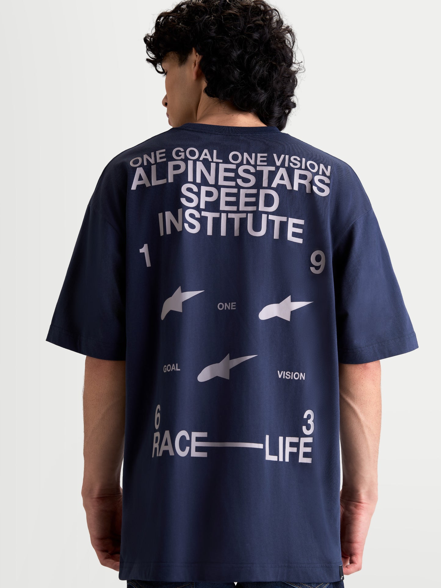 Alpinestars Institute Oversized Csf Short Sleeve T-Shirt - Navy
