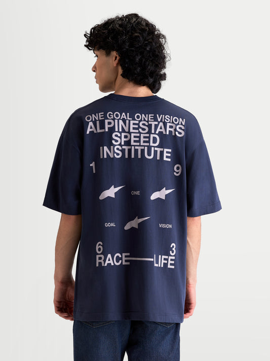 Alpinestars Institute Oversized Csf Short Sleeve T-Shirt - Navy