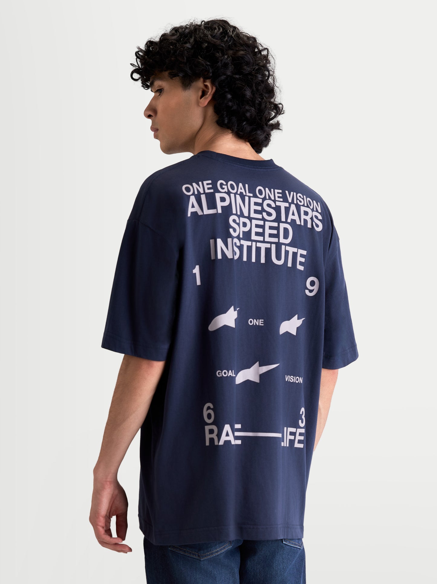 Alpinestars Institute Oversized Csf Short Sleeve T-Shirt - Navy