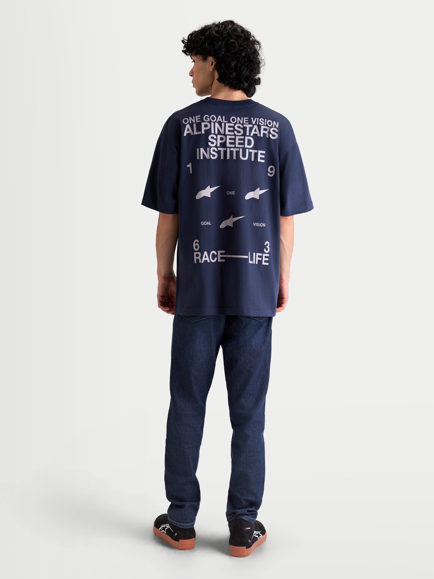 Alpinestars Institute Oversized Csf Short Sleeve T-Shirt - Navy