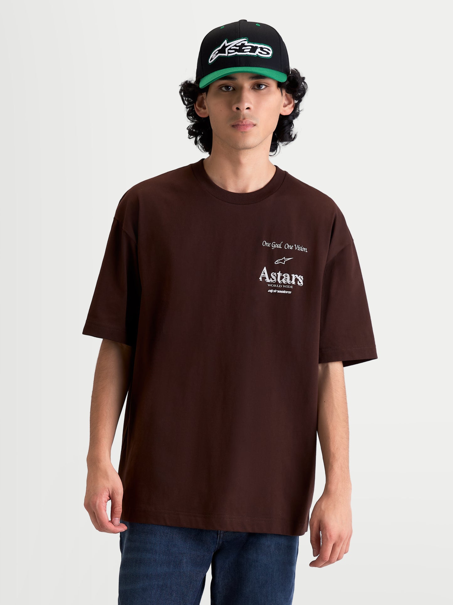 Alpinestars Post Oversized Kurzarm T-Shirt CSF - Braun