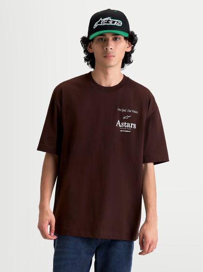 Alpinestars Post Oversized Kurzarm T-Shirt CSF - Braun