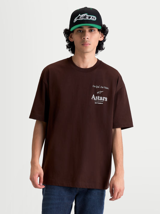 Maglietta a maniche corte Alpinestars Post Oversize - Marrone