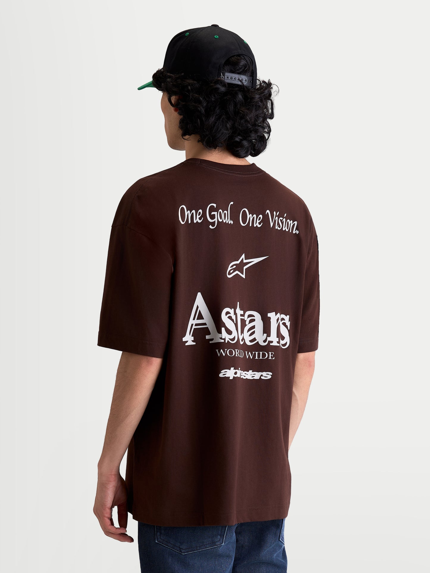 Alpinestars Post Oversized Kurzarm T-Shirt CSF - Braun