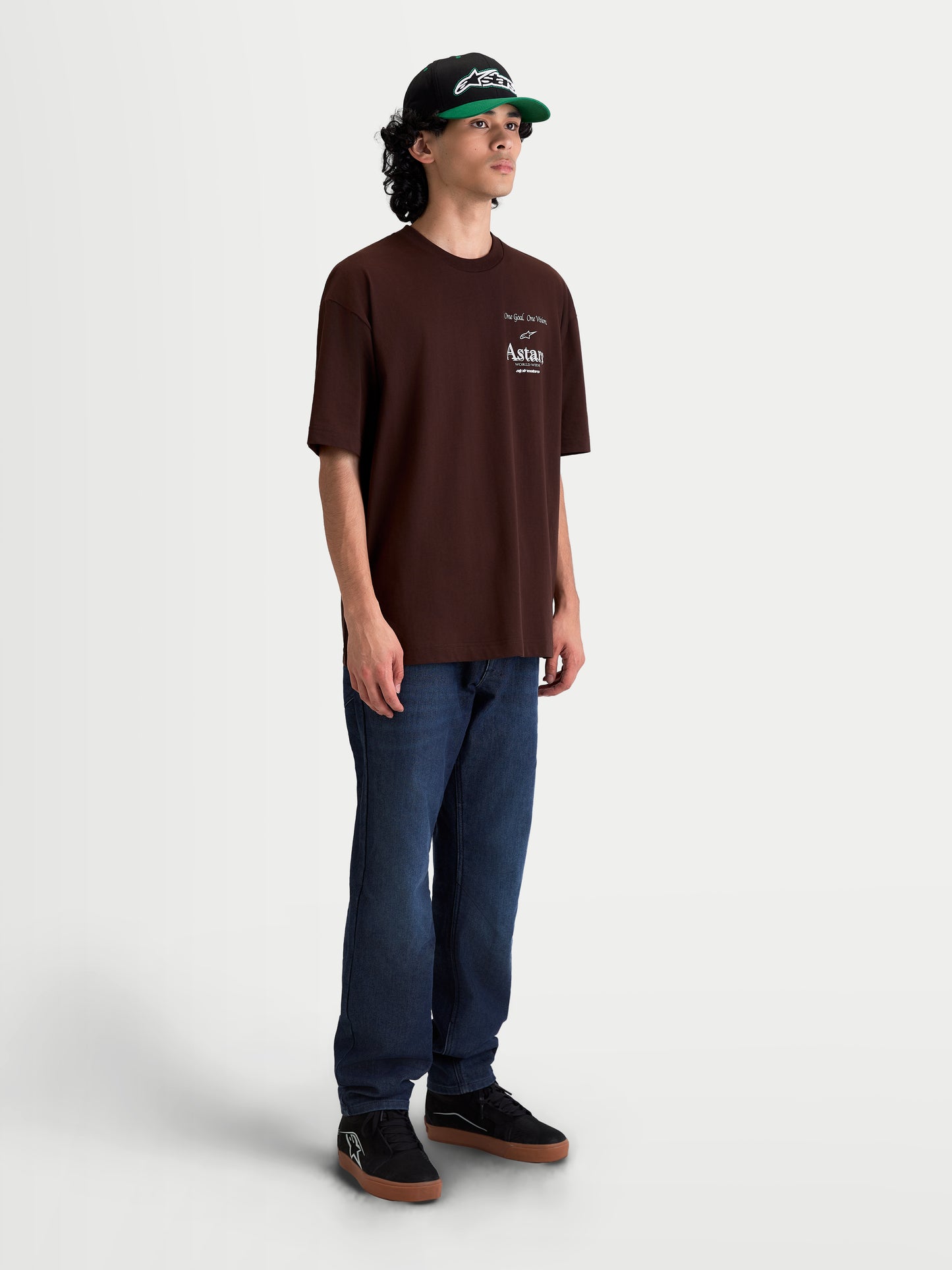 Alpinestars Post Oversized Kurzarm T-Shirt CSF - Braun