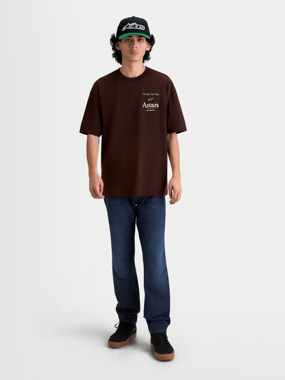 Alpinestars Post Oversized Kurzarm T-Shirt CSF - Braun