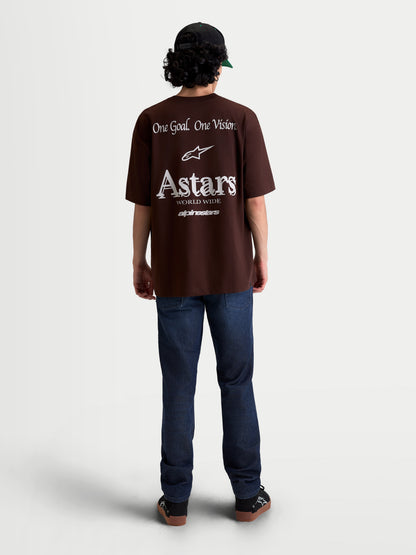 Alpinestars Post Oversized Kurzarm T-Shirt CSF - Braun