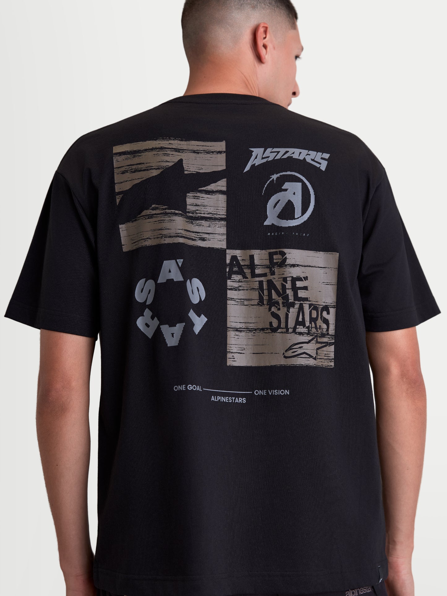 Maglietta a maniche corte Alpinestars Checkback Oversize - Nera