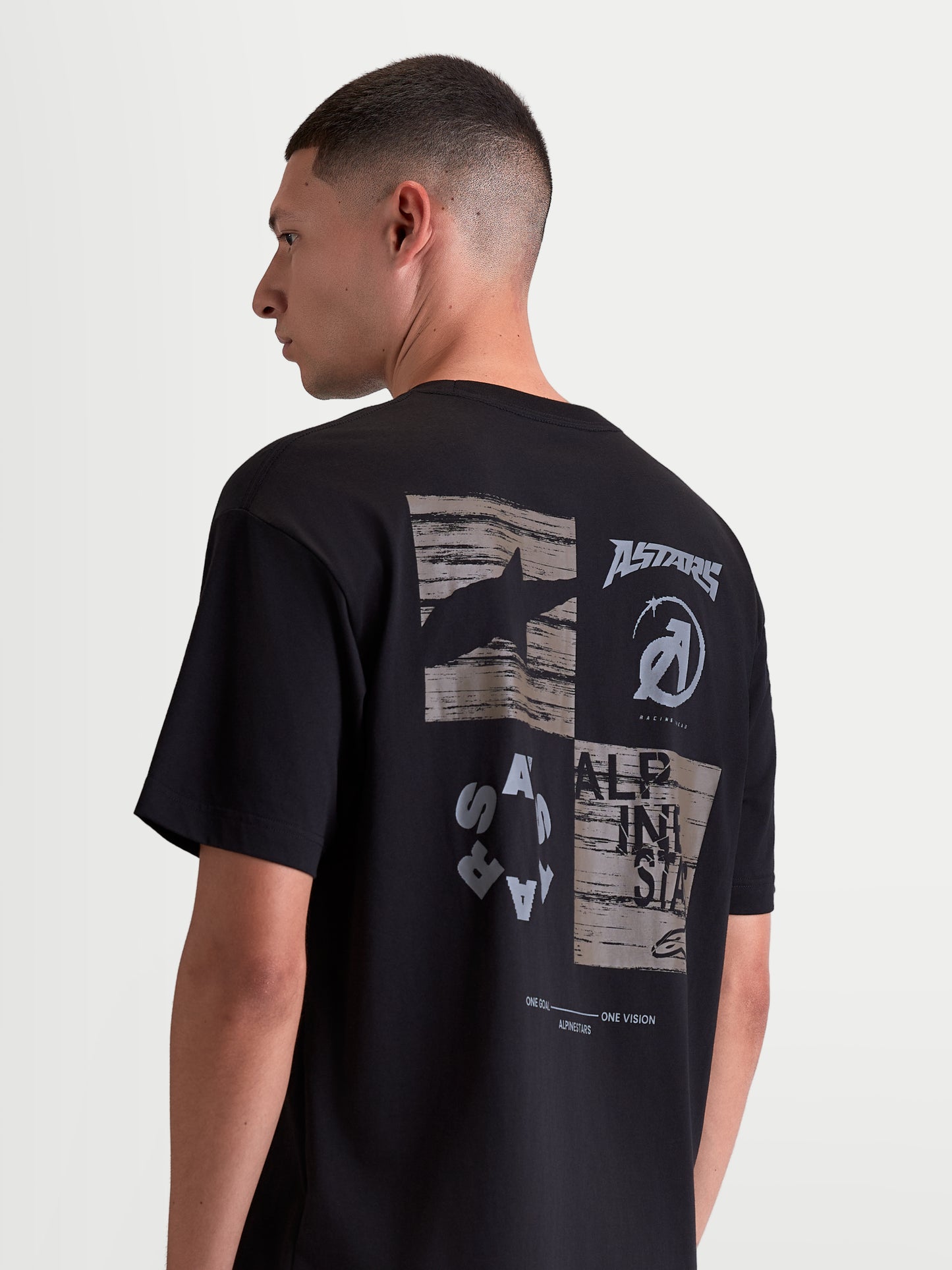 Maglietta a maniche corte Alpinestars Checkback Oversize - Nera