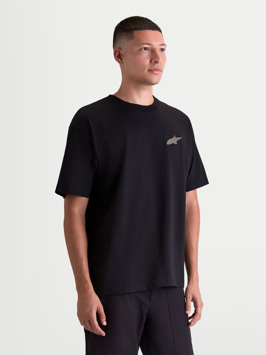 Maglietta a maniche corte Alpinestars Checkback Oversize - Nera