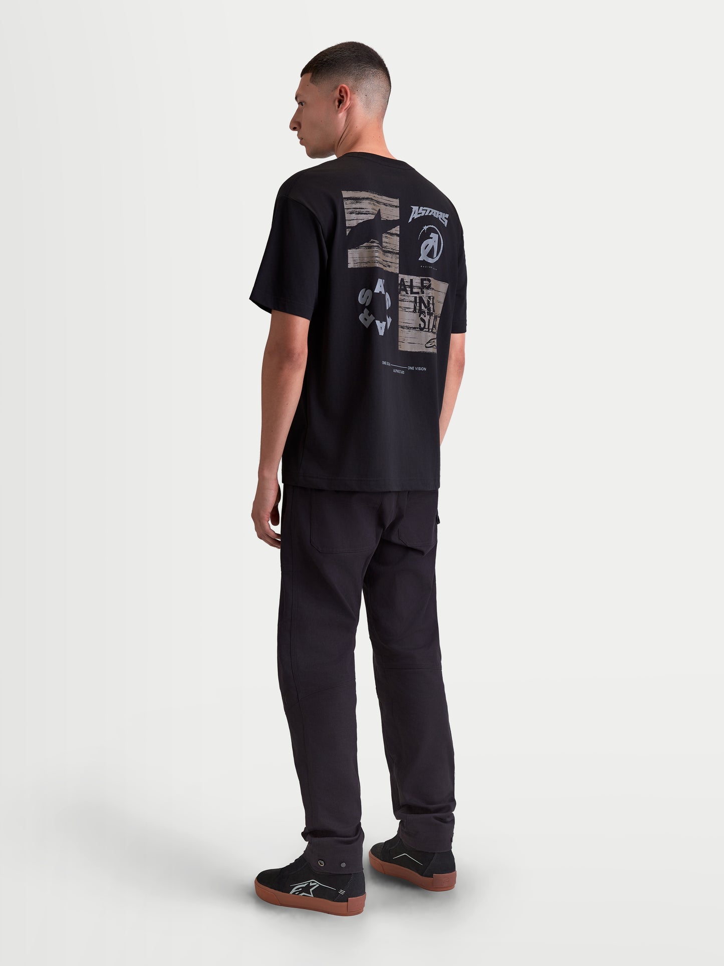 Maglietta a maniche corte Alpinestars Checkback Oversize - Nera