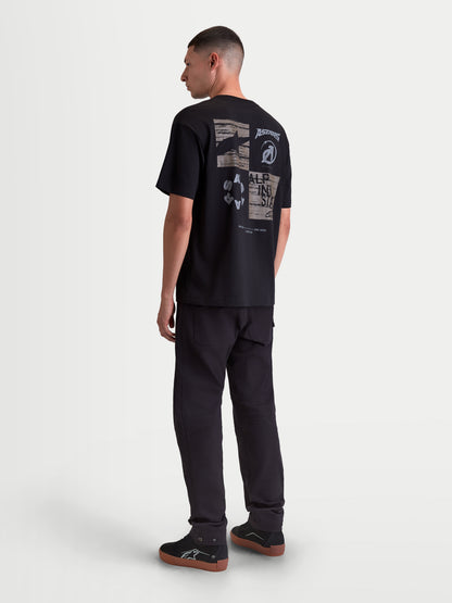 Maglietta a maniche corte Alpinestars Checkback Oversize - Nera