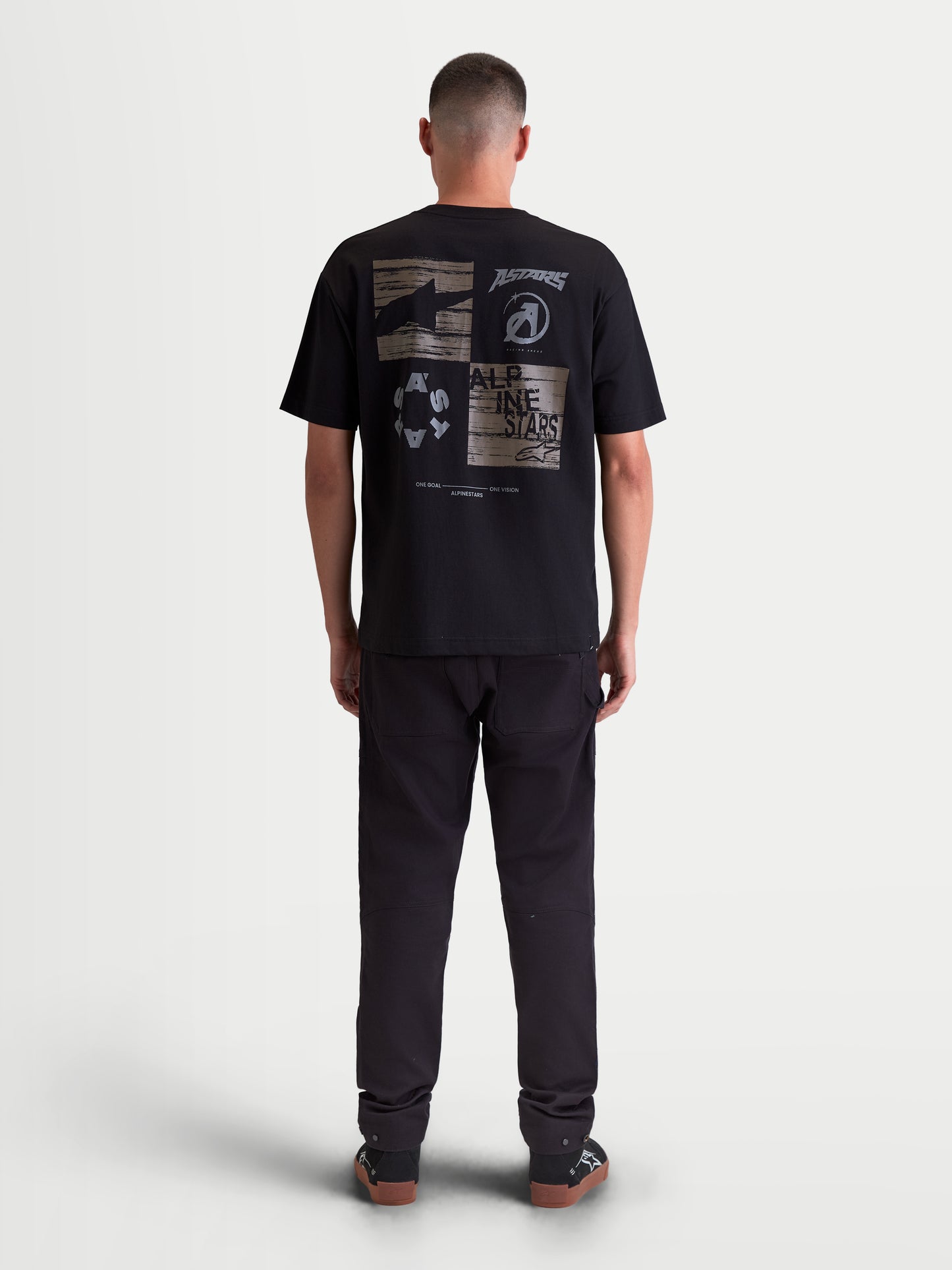 Maglietta a maniche corte Alpinestars Checkback Oversize - Nera