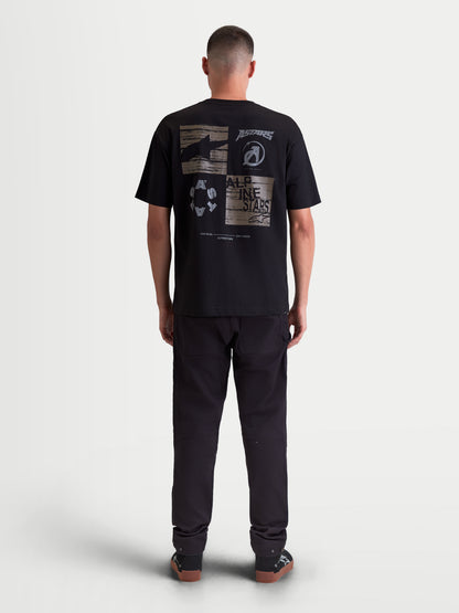 Maglietta a maniche corte Alpinestars Checkback Oversize - Nera