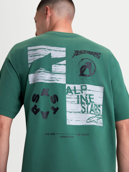 Alpinestars Checkback Oversized Kurzarm T-Shirt CSF - Grün
