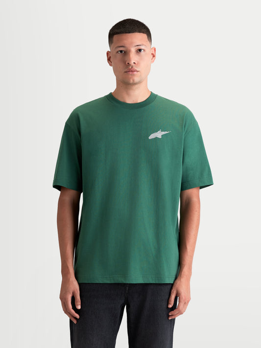 Maglietta a maniche corte Alpinestars Checkback Oversize - Verde