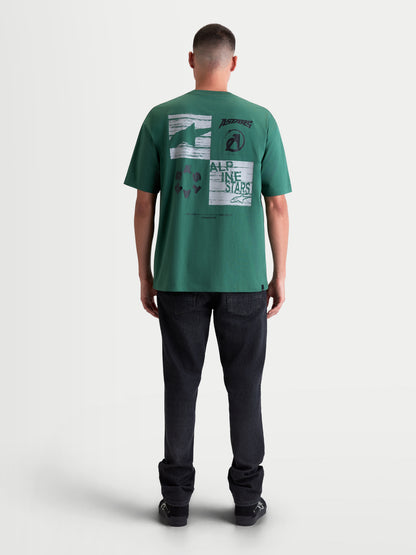 Alpinestars Checkback Oversized Kurzarm T-Shirt CSF - Grün