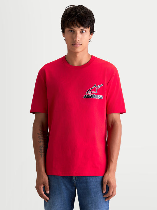 Maglietta a maniche corte Alpinestars Lineout - Rossa