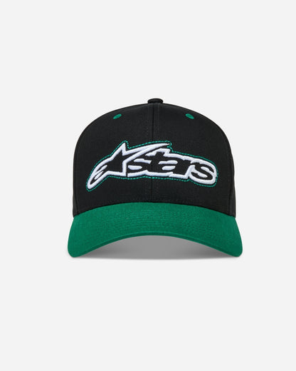 Alpinestars Retro Snapback Cap - Black/Green