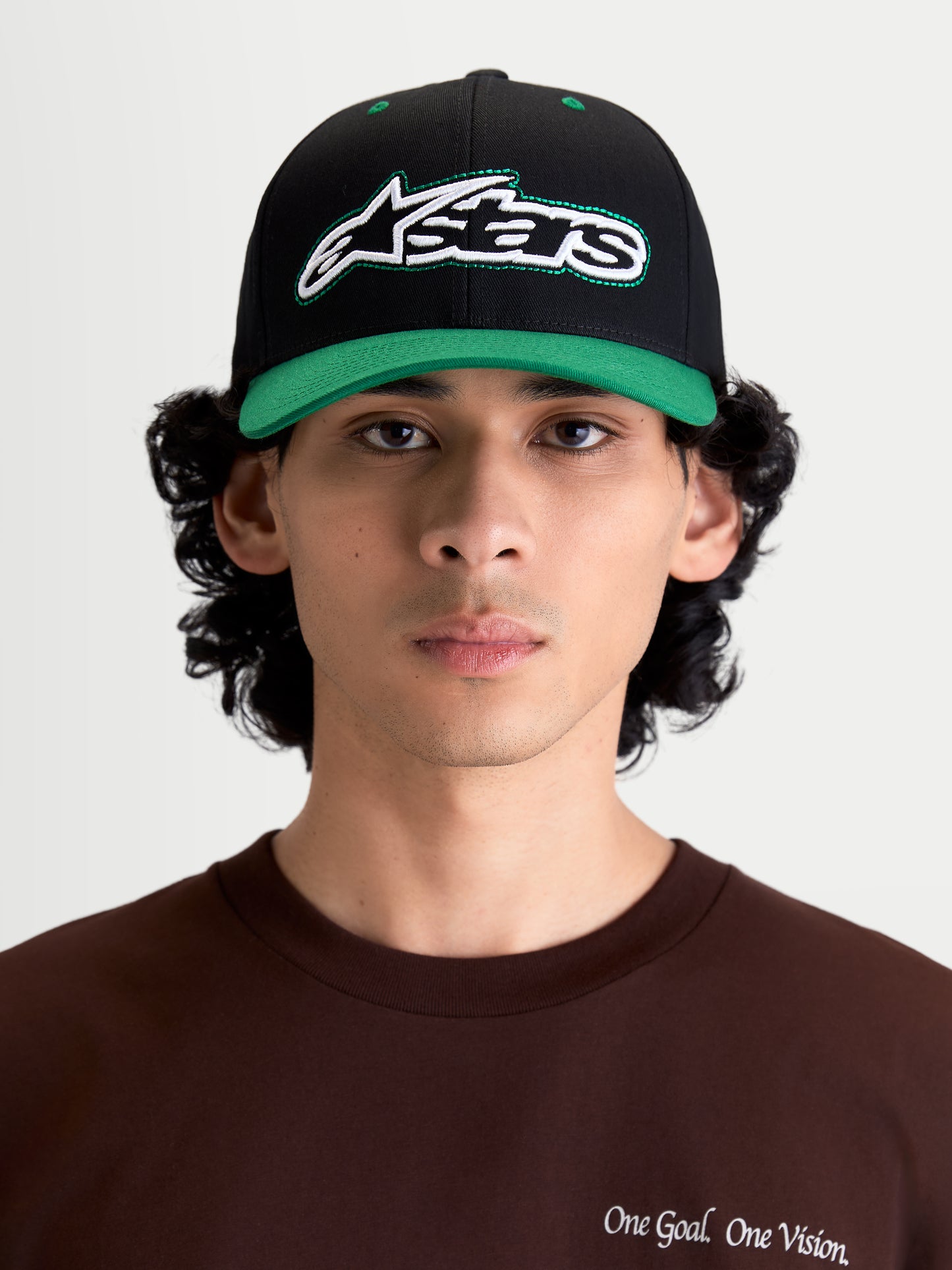 Alpinestars Retro Snapback Cap - Schwarz/Grün