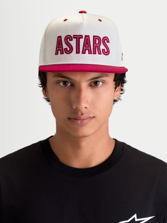 Alpinestars Stadium Snapback Cap - Offwhite/Rot