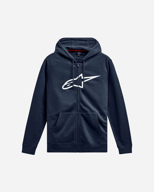 Sweat à capuche zippé Alpinestars Ageless V3 - Marine/Blanc