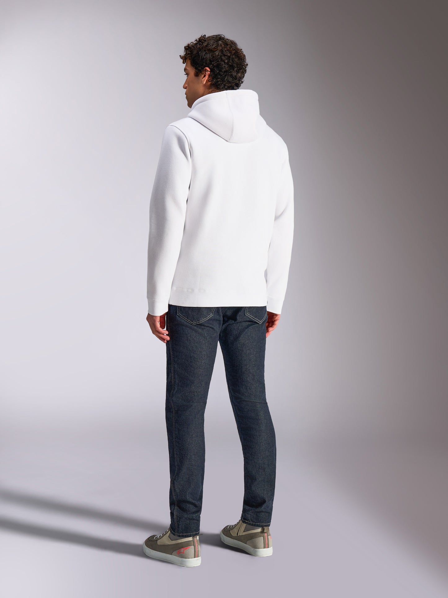 Felpa con cappuccio Alpinestars Blaze V3 - Bianco/Blu navy