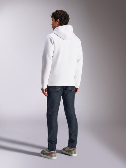 Felpa con cappuccio Alpinestars Blaze V3 - Bianco/Blu navy