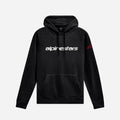 Sweat à capuche Alpinestars Linear Wordmark V3 - Noir/Blanc/Rouge