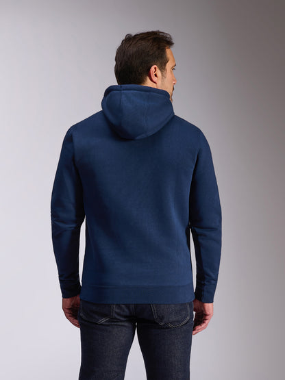 Felpa con cappuccio Alpinestars Ride V3 - Blu navy/Bianco/Rosso