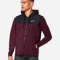 Felpa con cappuccio e zip Alpinestars Reckoning - Rossa