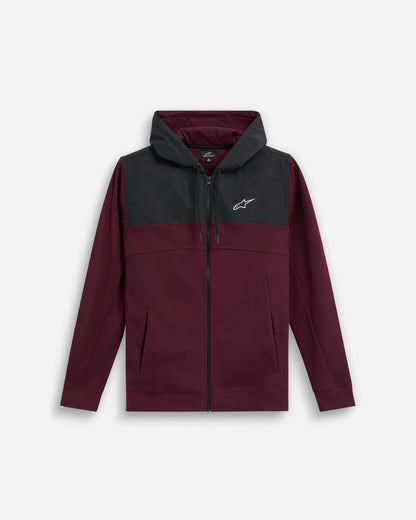Sweat à capuche zippé Alpinestars Reckoning - Rouge