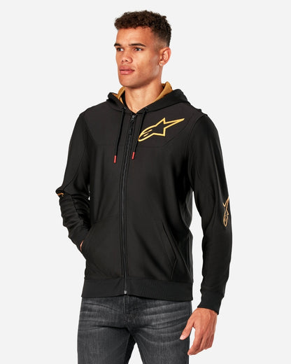 Sweat à capuche Alpinestars Sessions V3 - Noir/Or
