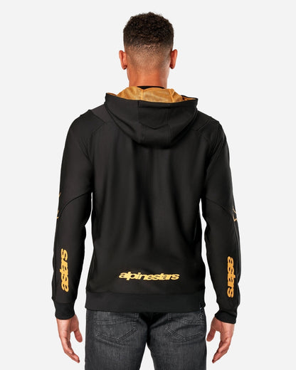 Sweat à capuche Alpinestars Sessions V3 - Noir/Or