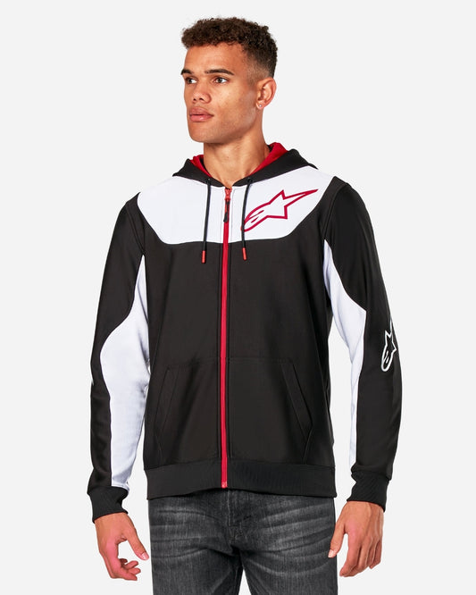 Sweat à capuche Alpinestars Sessions V3 - Noir/Blanc/Rouge