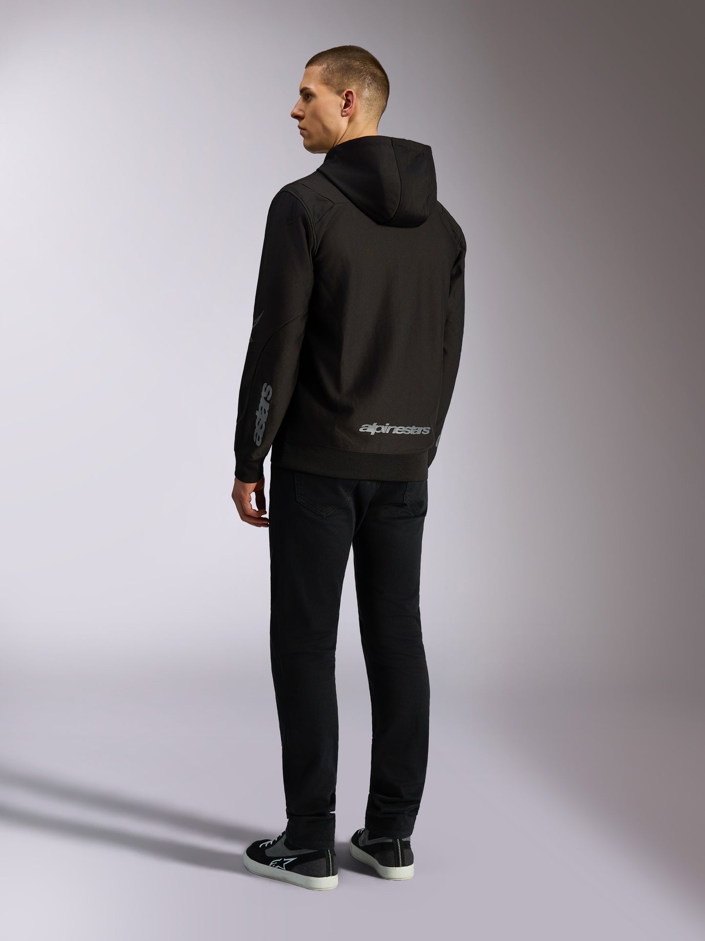 Felpa con cappuccio Alpinestars Sessions V3 - Nero/Grigio
