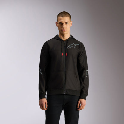 Felpa con cappuccio Alpinestars Sessions V3 - Nero/Grigio