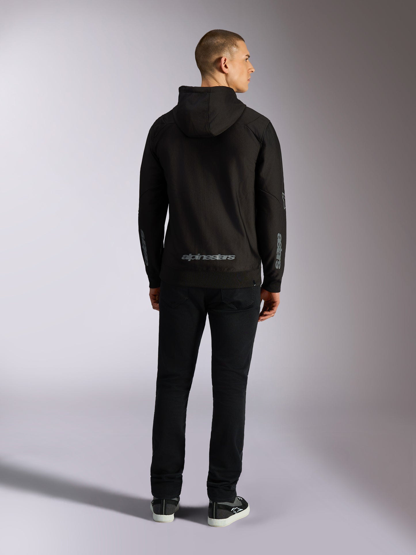 Felpa con cappuccio Alpinestars Sessions V3 - Nero/Grigio