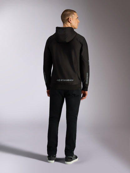 Felpa con cappuccio Alpinestars Sessions V3 - Nero/Grigio