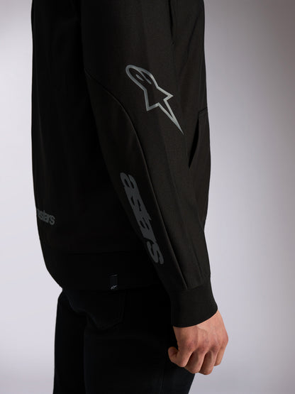 Felpa con cappuccio Alpinestars Sessions V3 - Nero/Grigio