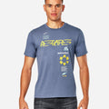 T-Shirt manches courtes Alpinestars Animous - Bleu