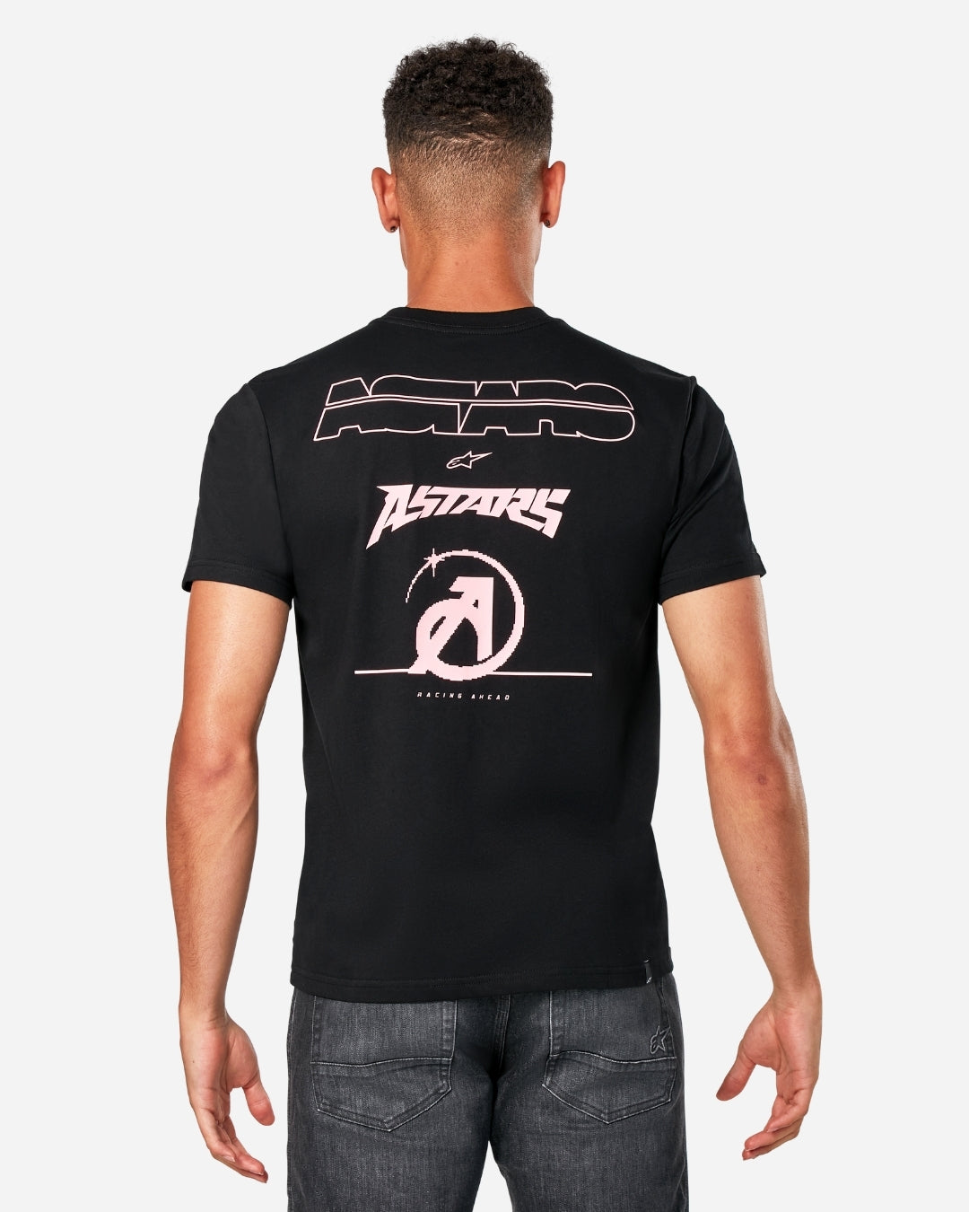 T-Shirt manches courtes Alpinestars Bold Type Back - Noir