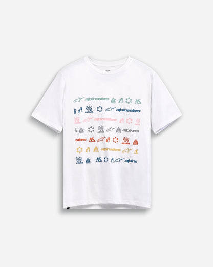Alpinestars Glyfs Kurzarm-T-Shirt – Weiß